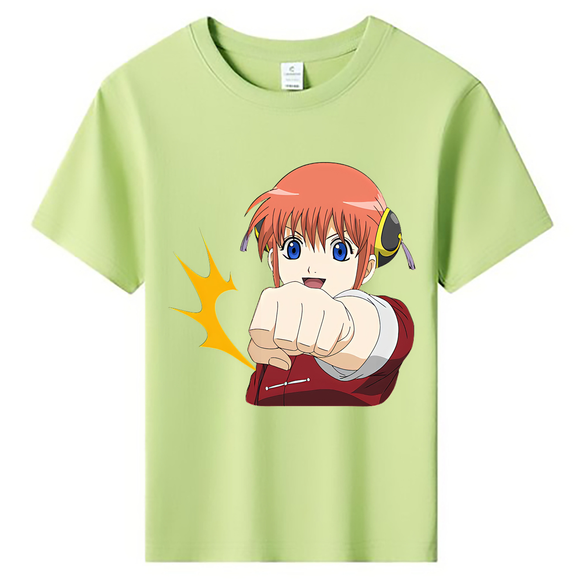 （画像用） ぎんたま 坂田銀時（さかたぎんとき） 神楽 志村新八（しむら しんぱち） GINTAMA Sakata Gintoki Kagura Shimura Shinpachi 綿100％キッズTシャツ（フロントプリント）